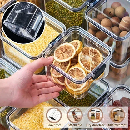 Kitchen Storage Box Food Storage Container Sealed Moisture-Proof Grain Storage Tank with Lid Coffee Bean Noodles Bottle Canister