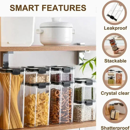 Kitchen Storage Box Food Storage Container Sealed Moisture-Proof Grain Storage Tank with Lid Coffee Bean Noodles Bottle Canister
